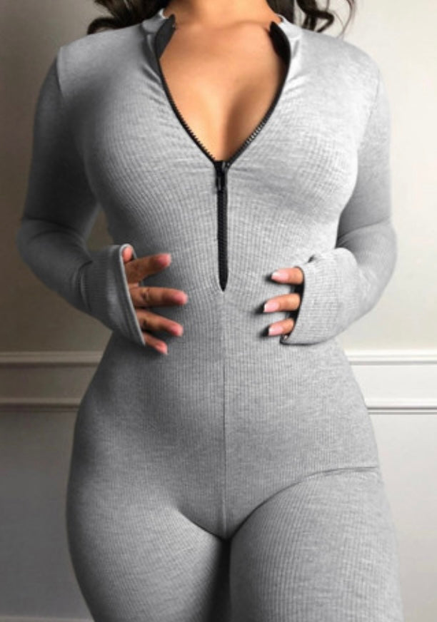 Shaping Long-sleeve Romper